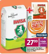 Iwisa Or Super Sun Super Maize Meal-5kg Plus Iwisa Samp-1kg Free