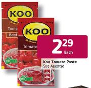 Koo Tomato Paste Assorted-50g Each
