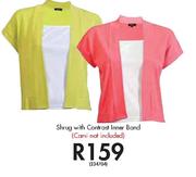 Shrug With Contrast Inner Band-234704