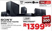 Sony 5.1 DVD Home Theatre System (DAV-TZ140)