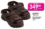 Mens Fatty Closed Leather Sandals (Size 6-11) - Per Pair