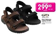 Brunx Mens Adventure Leather Sandals (Size 6-11) - Per Pair