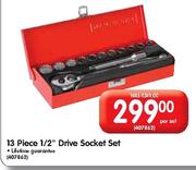 13 Piece 1/2" Drive Socket Set