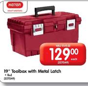 Keter 19" Toolbox With Metal Latch-Each