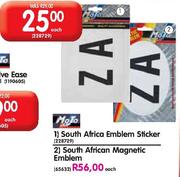 Moto South Africa Emblem Sticker-Each