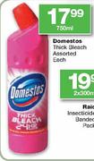 Domestos Thick Bleach Assorted-750ml Each