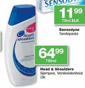 Head & Shoulders Sjampoe Verskeidenheid-750ml Elk