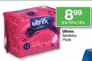 Ultrex Sanitary Pads-8's/10's/12's