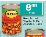 Koo Mixed Vegetable Curry Assorted-410g Each