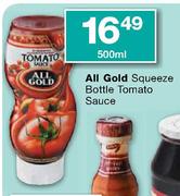 All Gold Squeeze Bottle Tomato Sauce-500ml