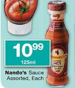 Nando's Sauce Assorted-125ml Each
