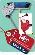 Addis Mop-100g Or Broom With Wooden Handle-Each