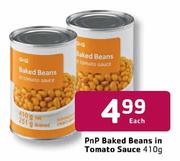 PnP Baked Beans In Tomato Sauce-410g Each