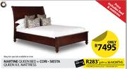Martine Queen Bed+Cori Siesta Queen X/L Mattress