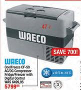 Waeco CoolFreeze CF-50 AC/DC Compressor Fridge/Freezer With Digital Control - 47 Ltr