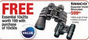 Tasco Essential 10x50 Binoculars