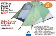 Natural Instincts Highveld 2 Polyester Tent - 2 Person