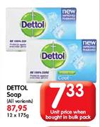 Dettol Soap-12x175g