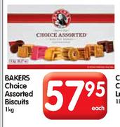 Bakers Choice Assorted Biscuits-1kg Each