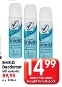 Shield Deodorant-150ml Each