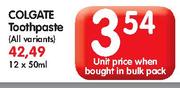 Colgate Toothpaste-12x50ml