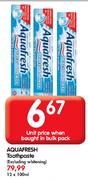 Aquafresh Toothpaste-12x100ml