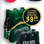 Hunter's Extra Dry-6x330ml Per Pack