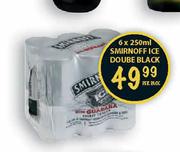 Smirnoff Ice Double Black-6x250ml Per Pack