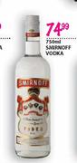 Smirnoff Vodka-750ml