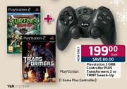 Playstation 2 ORB Controller Plus Transformers 2 Or TMNT Smash-Up-Each 