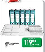 Filecut Lever Arch Files-Per 10 Pack