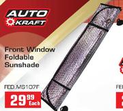 Auto Kraft Front Window Foldable Sunshade-Each