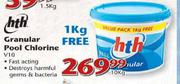 hth Granular Pool Chlorine (V10) - 10 kg + 1kg Free
