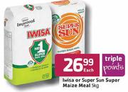 Iwisa Or Super Sun Super Maize Meal-5kg Each