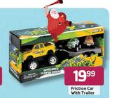 Friction Car With Trailer