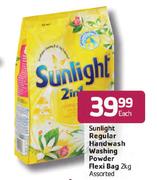 Sunlight Regular Handwash Washing Powder Flexi Bag Assored -2kg