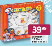 Champion 13 Piece Bear Tea Set