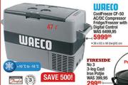 Waeco CoolFreeze CF-50 AC/DC Compressor Fridge/Freezer With Digital Control