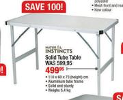 Natural Instincts Solid Tube Table - 110x60x73(h) cm