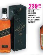 Johnnie Walker Black Label Old Scotch Whisky-750ml Each