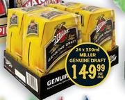 Miller Genuine Draft-24x330ml Per Case