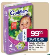 Cuddlers Midi-52's/Maxi-50's/Maxi Plus-48's/Junior-44's Per Pack