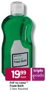 Pnp No Name Foam Bath Assorted-2ltr