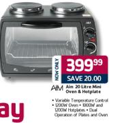 Aim Mini Oven & Hotplate-20ltr