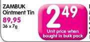 Zambuk Ointment Tin-36x7g