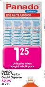 Panado Tablets Display Cards/Dispenser-48 x 2's 