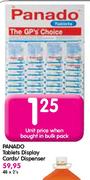 Panado Tablets Display Cards/Dispenser-Each 