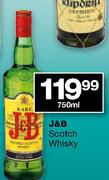 J&B Scotch Whisky-750ml