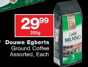 Douwe Egberts Ground Coffee Assorted-200g Each