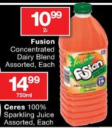 Fusion Concentrated Dairy Blend Assorted-2Ltr Each